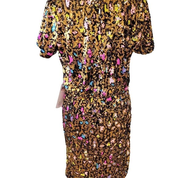 Cosmopolitan Sequin Crop Top Or Skirt Separates Dress the Population NWT - Picture 7 of 16